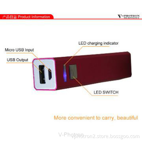 2013 design full power bank 2800mah from V-Photron